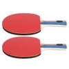 2PCS Table Tennis Rackets Inverted Rubber Paddles with 3 Ping