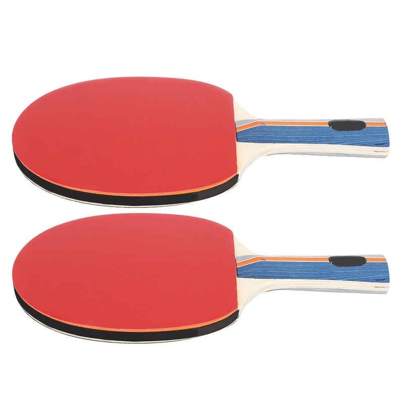 2PCS Table Tennis Rackets Inverted Rubber Paddles with 3 Ping