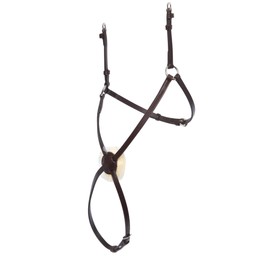 Collegiate Mono Crown Grackle Noseband Brown Cob