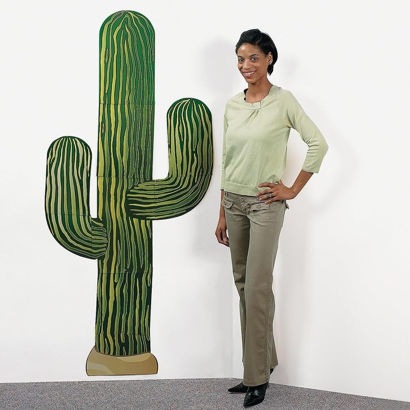 Fun Express 6 Foot Jointed Cactus Wall Decor - VBS