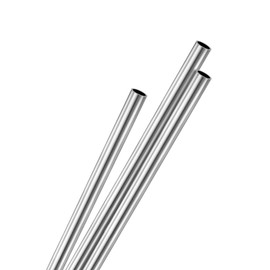 M METERXITY 3-Pack 300mm 304 Stainless Steel Tube, 0.9mm OD 0.1mm Wall Thickness Seamless Stainless Steel Tubing for Construction/Machining/DIY Crafting, Metal Straight Pipe [0.04x0x11.8IN]