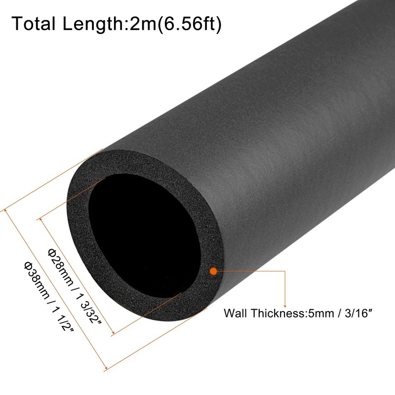 sourcing map Foam Hose for Handle Support Pipe Insulation 28