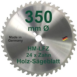 HM Saw Blade 350 mm LFZ Flat Tooth Carbide Widea for Rocker Saw and Firewood Saw for Firewood Hardwood Circular Saw Blade 350 mm
