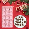 1 Piece Christmas Silicone Chocolate Molds Gnome and Ornament Shape