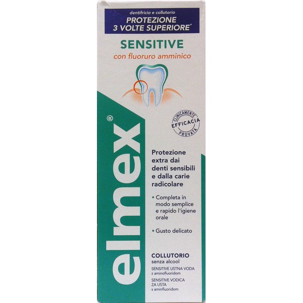 ELMEX Mundwasser Sensitive Plus Mit Amin-fluorid 400 ml