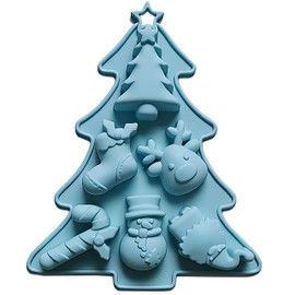 Weihnachtsbaum-Silikonform, Weihnachtsbaum-Schokoladenform, Backform, Seife, Schmelzen, Süßigkeiten, Kuchen, Gelee, Backformen für Weihnachtsdekoration, Familienfeier, DIY