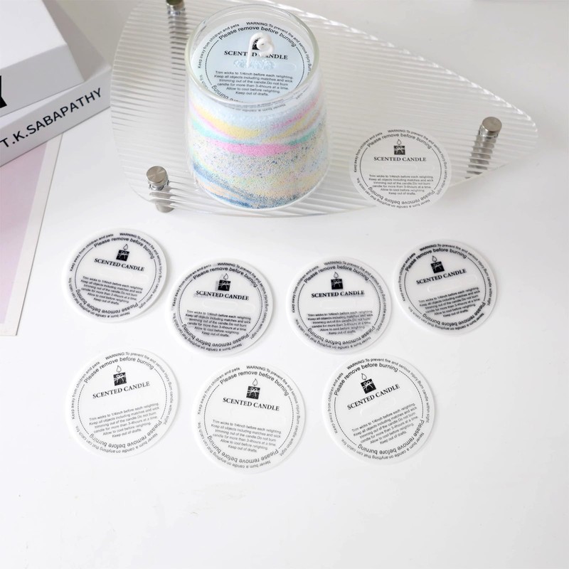 Honbay 100PCS Disposable Candle Dust Protectors Paper Candle Pull Tab