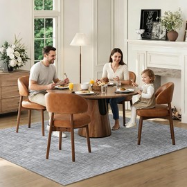 Vinyl Floor Mat Waterproof Area Mat Non Slip PVC Vinyl Area Rug,4.8'x7'