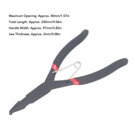 Angle Tip Lock Ring Pliers Flat Snap Ring Pliers High Carbon Steel Circlip Pliers with PVC Handle for Automotive Repairs