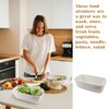 ZJIVQO Sinks Basket Kitchen Colanders Bowl Set Strainer Bowl 2-in-1
