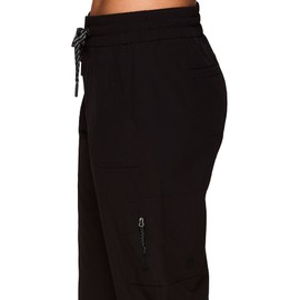 Avalanche Women's Ripstop Pant with UPF 50 Protection Everyday Hiking Ankle Pant with Pockets Quick Drying Pant for Hiking, Golf, Travel Black XS