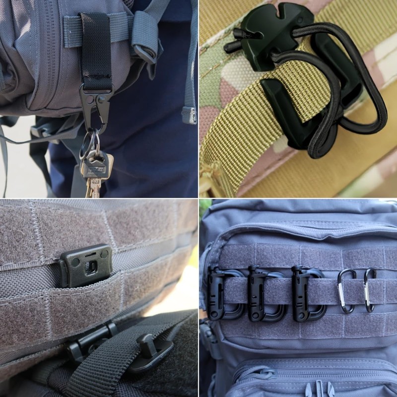 Molle Bag 3 Pack Tactical Waist Bags with 12 Accessories