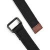 Bon4Extrao Men's Fabric Belt Without Holes, Double Ring Cavas Fabric