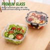 Wopgrty 5 Pack Bariatric Meal Prep Containers, 27 oz Glass
