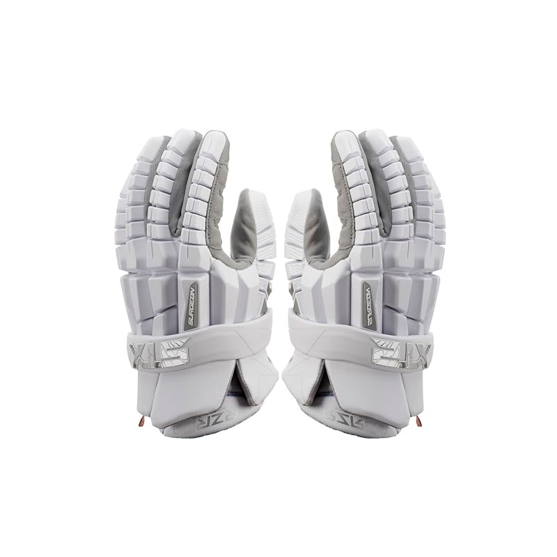 STX Lacrosse Surgeon RZR 2 Gloves, White Medium, Pair