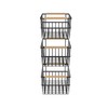 Oceanstar Metal Wire Organizer Bin Handles WBHB1910 Basket Set, One-Size,