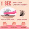 Self Adhesive Eyelashes - 48PCS Pre Glued Lash Clusters Kit