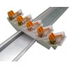 2 x DIN rail / DIN rail holder for 5