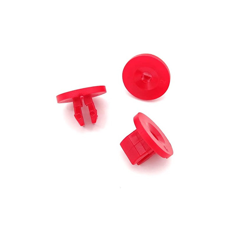 VVO Fasteners- Red Plastic Engine Heat Shield/Insulator Fastener Screw Grommets