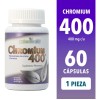 Chromium 400 Cromo Naturalhealth Cápsulas Sabor Natural