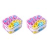 Baluue 40 Rodillos Para Cabello Plástico Multicolor 2.75X1.61X2.99In Rulos Sin