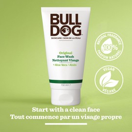 BULLDOG Bulldog Skincare Original Face Wash and Cleanser for Men, 150 mL