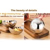 TDYBASE 304 Stainless Steel Modern Oval Serving Bowl, Fruit, Salad,