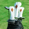 Golf Club Headcover Premium Embroidered PU Leather Birdie Birds Goblet