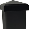 3" x 3" Aluminium Pyramid Post Cap for Metal Posts