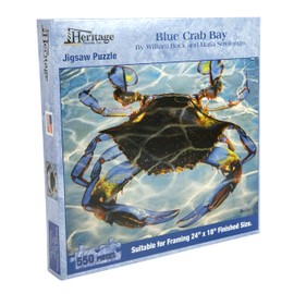 Heritage Puzzle Blue Crab Bay - 550 Piece Jigsaw Puzzle