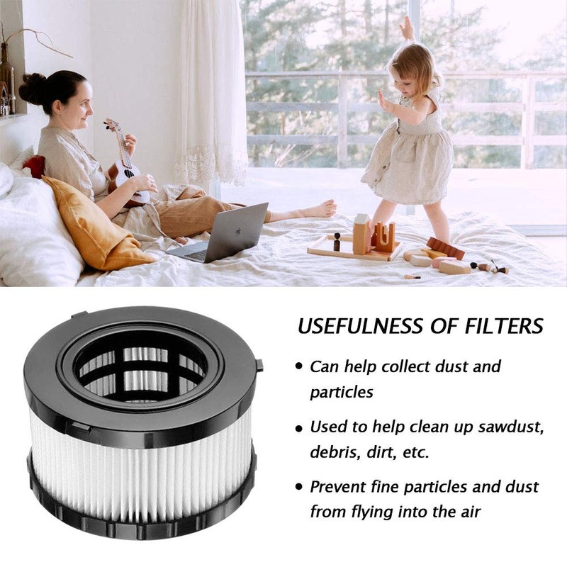 4 Pack HEPA Filter Replacement Compatible with DEWALT Wet Dry