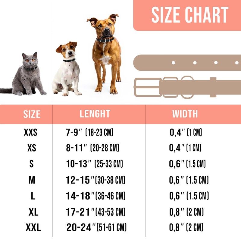 OOPSDOGGY Rolled Leather Dog Collar Reflective Roll Collars for Small