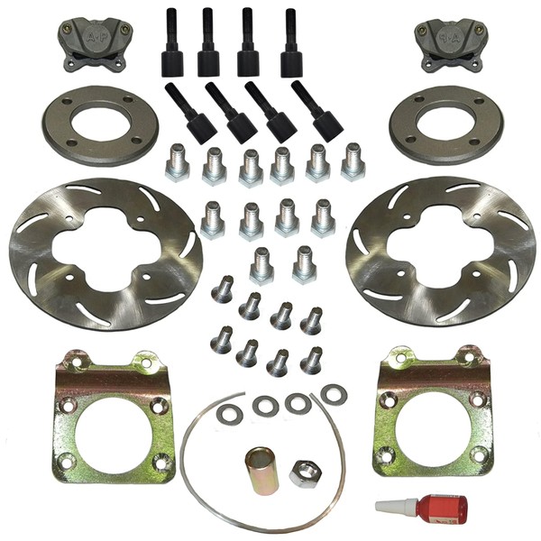 TOP NOTCH PARTS FRONT LEFT RIGHT DISC BRAKE CONVERSION KIT