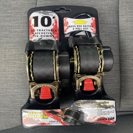 Retractable Ratcheting Tie-Down Straps - Set of 2 (E-34415)