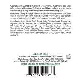 Mario Badescu Jabón en crema Keratoplast – Limpiador facial diario sin aceite con BHA para una exfoliación suave | Elimina maquillaje, grasa y impurezas que obstruyen los poros | Fórmula que no seca con salicilato de isodecilo y glicerina, 177 ml