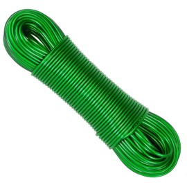 Hampine EXTRA STURDY HEAVY DUTY 20m Washing Rope Line Steel Core Laundry Clothes Lines Thick Strong Plastic PVC Cover Garden Outdoor