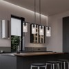 Cainjiazh 4-Light Black Chandelier, Modern Farmhouse-Style Pendant Light Kitchen Island