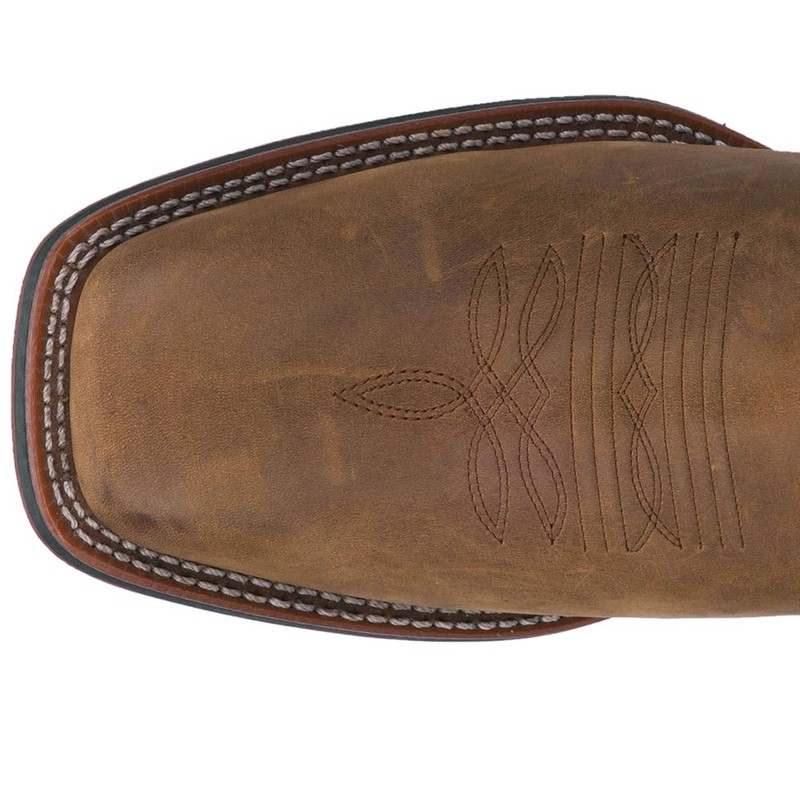 Laredo Mens Lodi Embroidered Square Toe Casual Boots Mid Calf