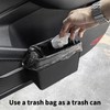 Oiieco Car Side Door Trash Can, Portable Leather Car Bin