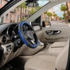 SEG Direct Black and Blue Microfiber Leather Auto Car Steering