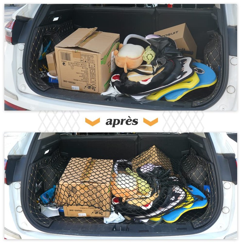 OTUAYAUTO Car Boot Net 115 x 60 cm Elastic Nylon