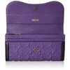 ANNA SUI Serpan Women's Long Wallet with Clasp, purple