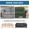 H.VERSAILTEX 4 Piece Stretch Sofa Covers for 3 Cushion Couch
