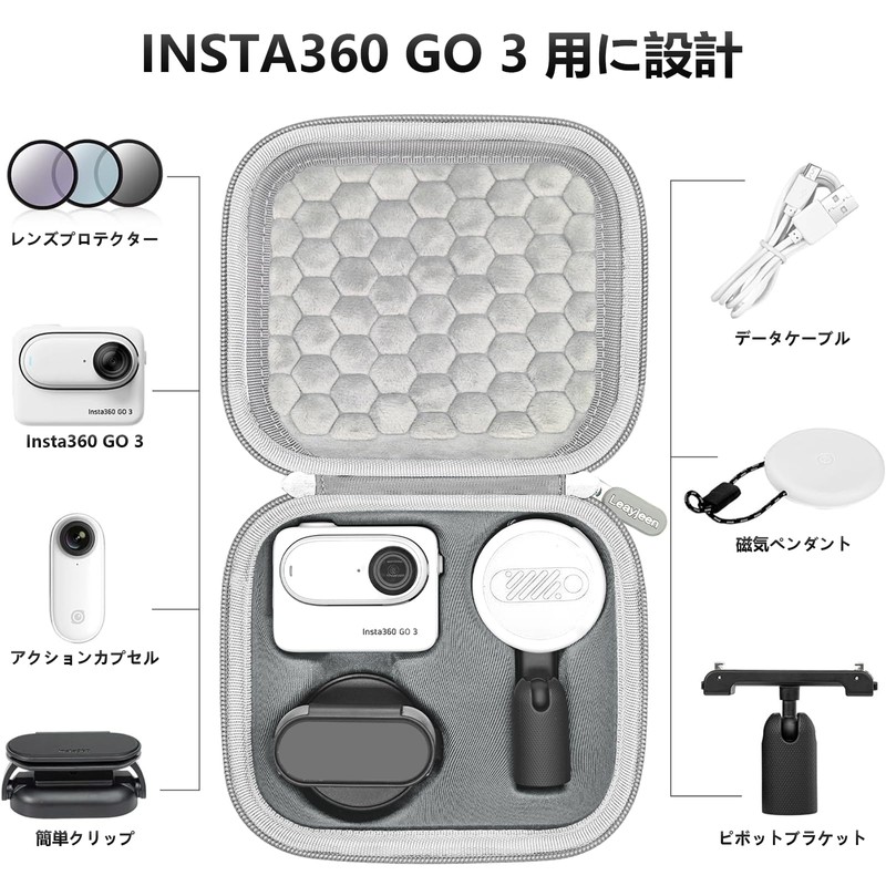 Leayjeen Instax 360 GO 3S / GO 3 Accessories Carrying