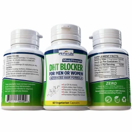 FIT FORLIFE DHT BLOCKER Promotes Fast Hair Growth Pills Supplement Stops Loss 120 Capsules