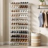 Nunsino Shoe Rack for Closet, Metal Shoe Organizer, 10 Tier