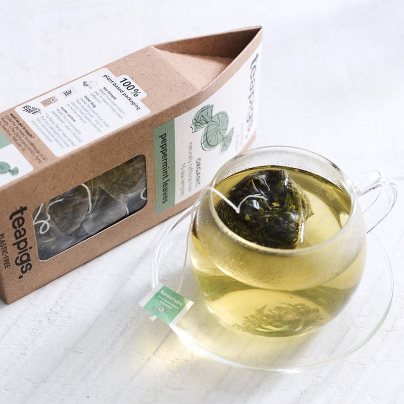 Tea Pigs Peppermint Herbal Tea Made With Whole Leaves (1