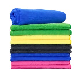 Microfibre Cloth Pack of 10 - Reusable Microfibre Cleaning Cloths - Lint & Streak Free Cleaning Supplies- 30cm by 30cm Microfibre Cleaning Cloth Washable Kitchen Towel & Cloth Duster Cleaning Products
