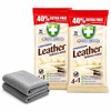Large Leather Cleaning Wipes 140 Pack Clean, Condition & Protect