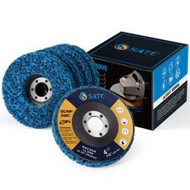 S SATC Stripping Discs 4-1/2" x 7/8" Rust Remover Wheel Remove Paint 5PCS Bule Strip Discs Oxidation Poly Strip Wheel Disc Abrasive Angle Grinding Wheel